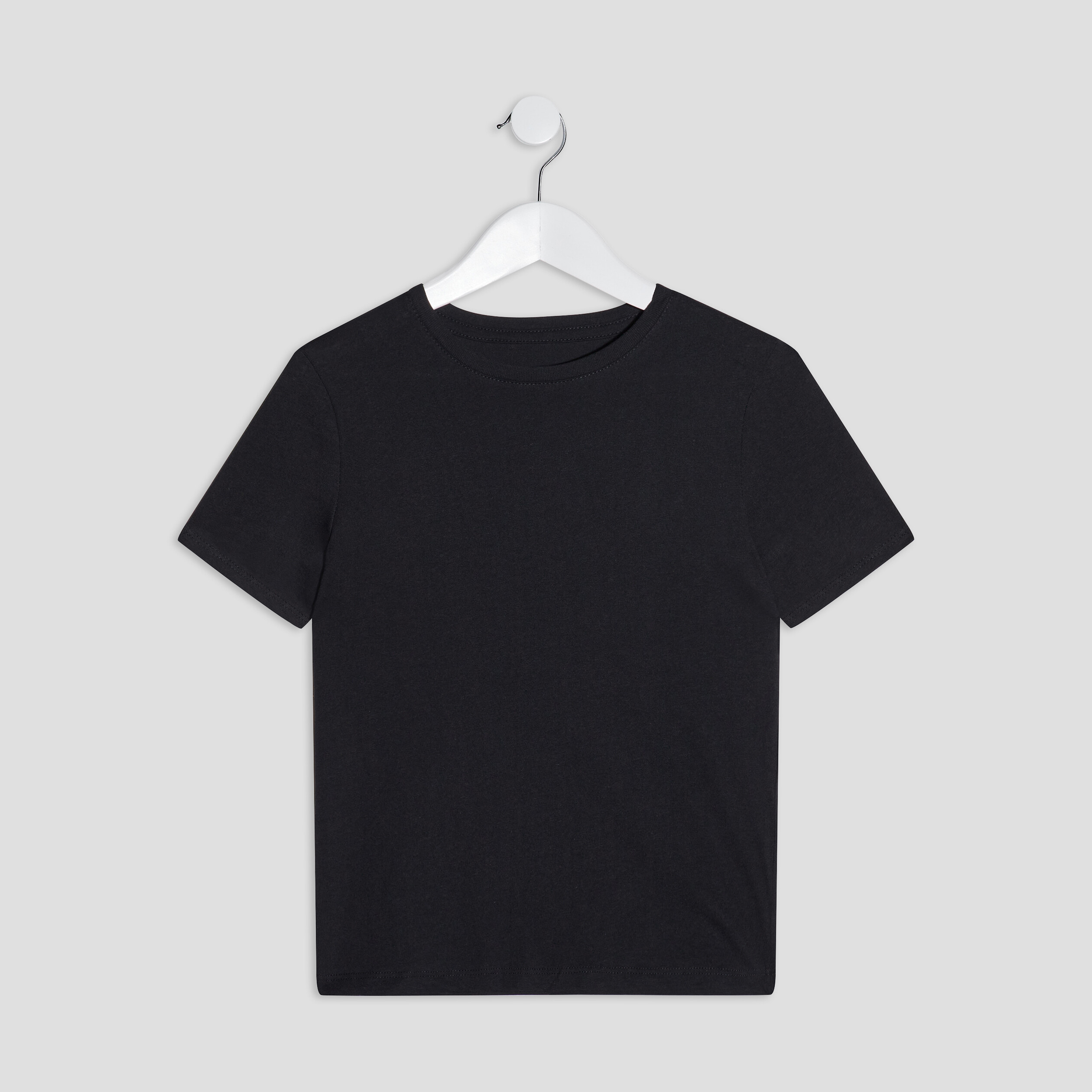 T-shirt manches courtes noir garçon | La Halle
