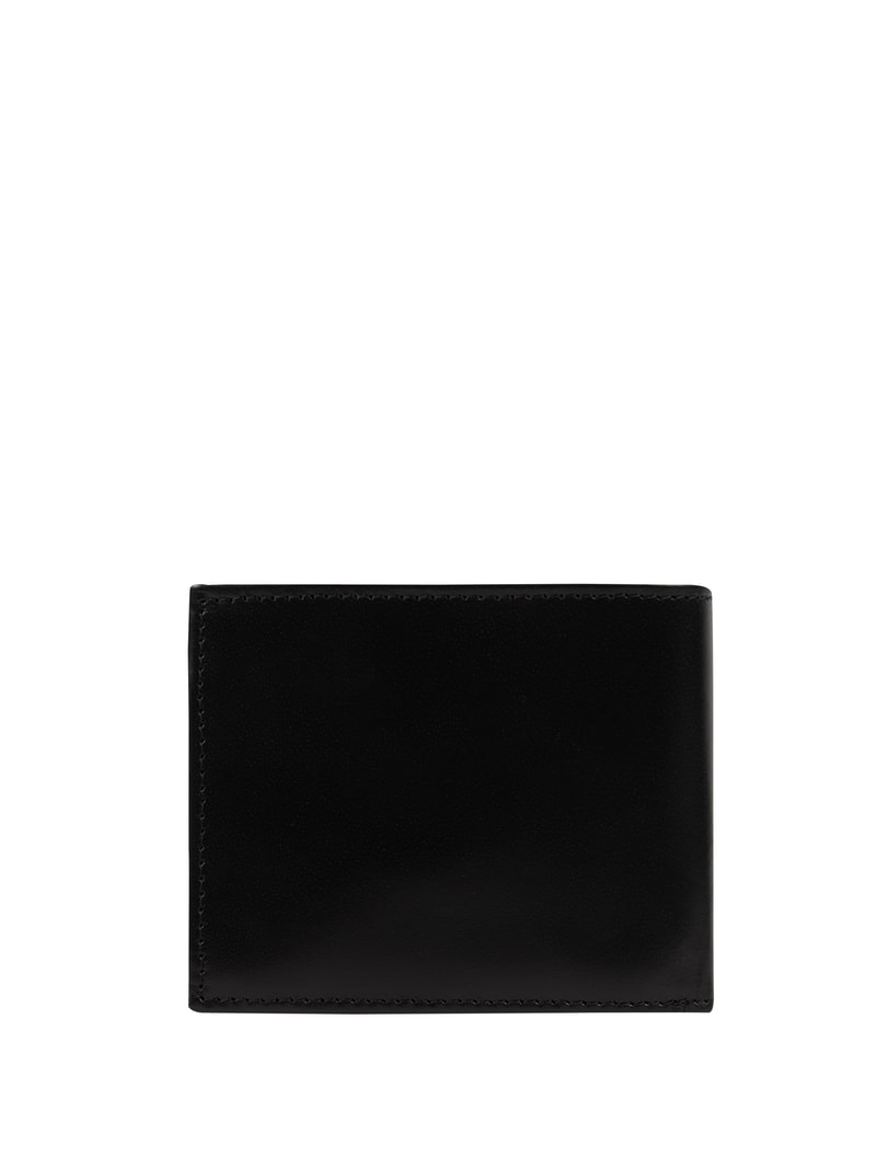 Portemonnaie aus Leder in schwarz