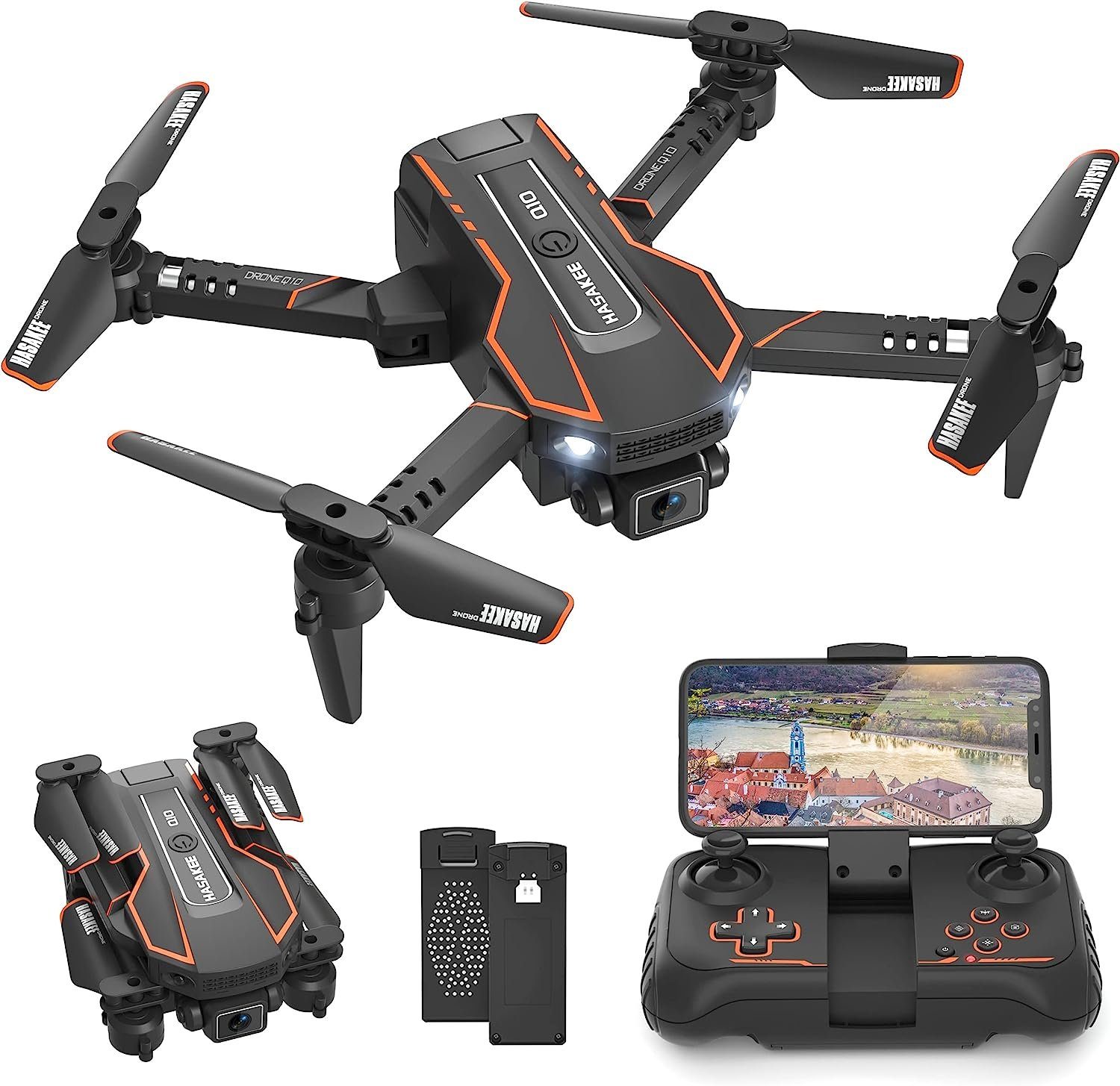 AVIALOGIC Drohne (1280 x 720P, HD Kamera Drohne FPV Kopflos Modus, 3D Flip)