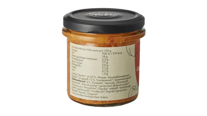Nabio Bio StreichMich Paprika Cashew 135 g