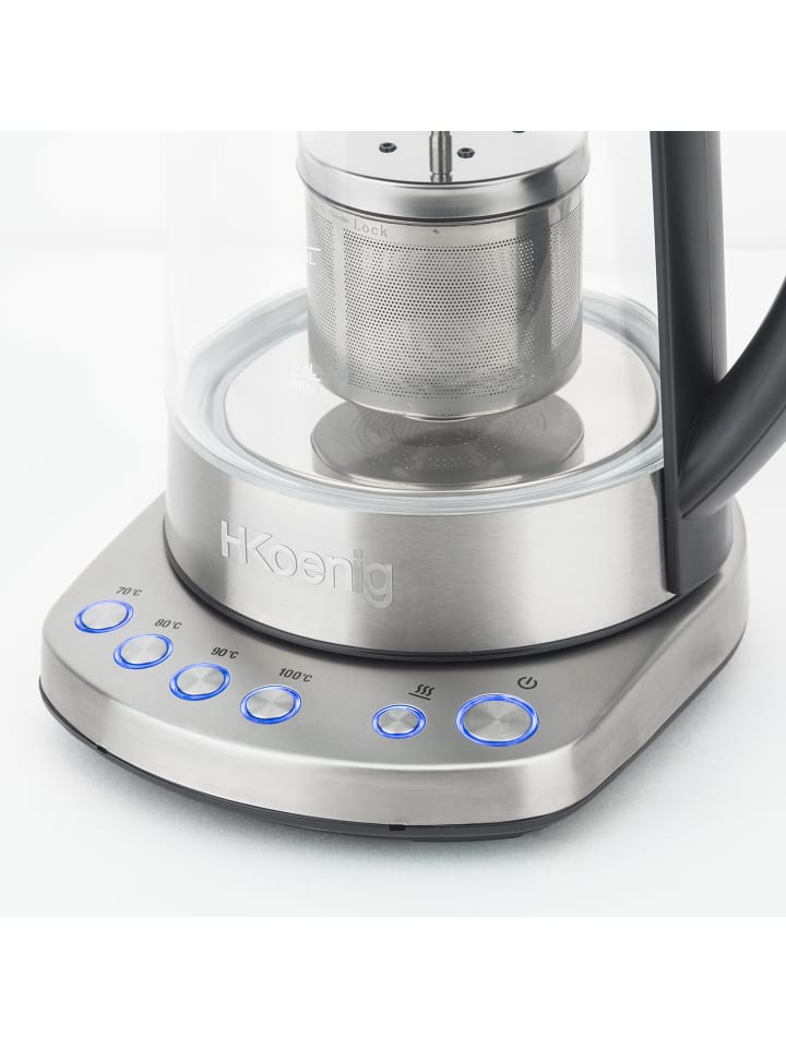 HKoenig Wasserkocher mit Teefilter TI700  in Silber günstig kaufen onesize