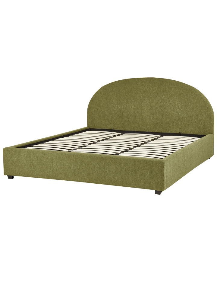 Beliani Doppelbett VAUCLUSE in Grün - (W) 194 x (H) 112 x (L) 216 cm günstig kaufen onesize