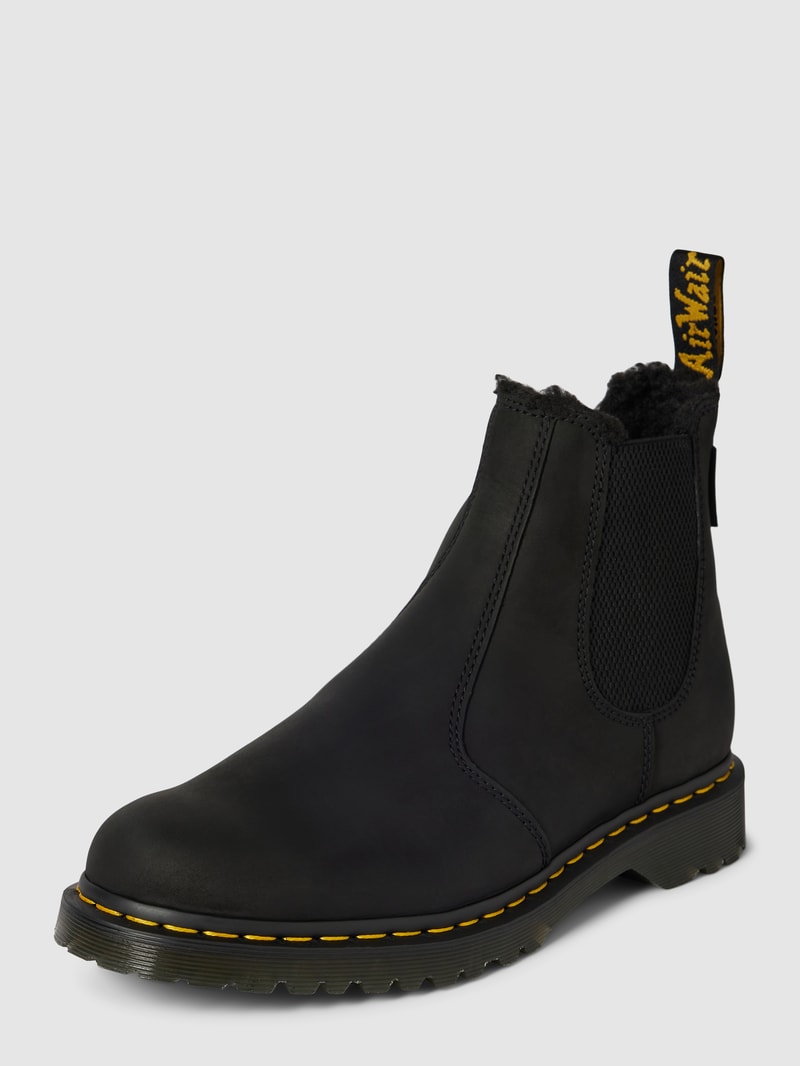 Chelsea Boots aus Leder in schwarz