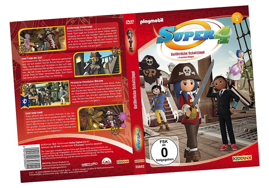 DVD 2 Super4: Gef&auml;hrliche Schatzjagd