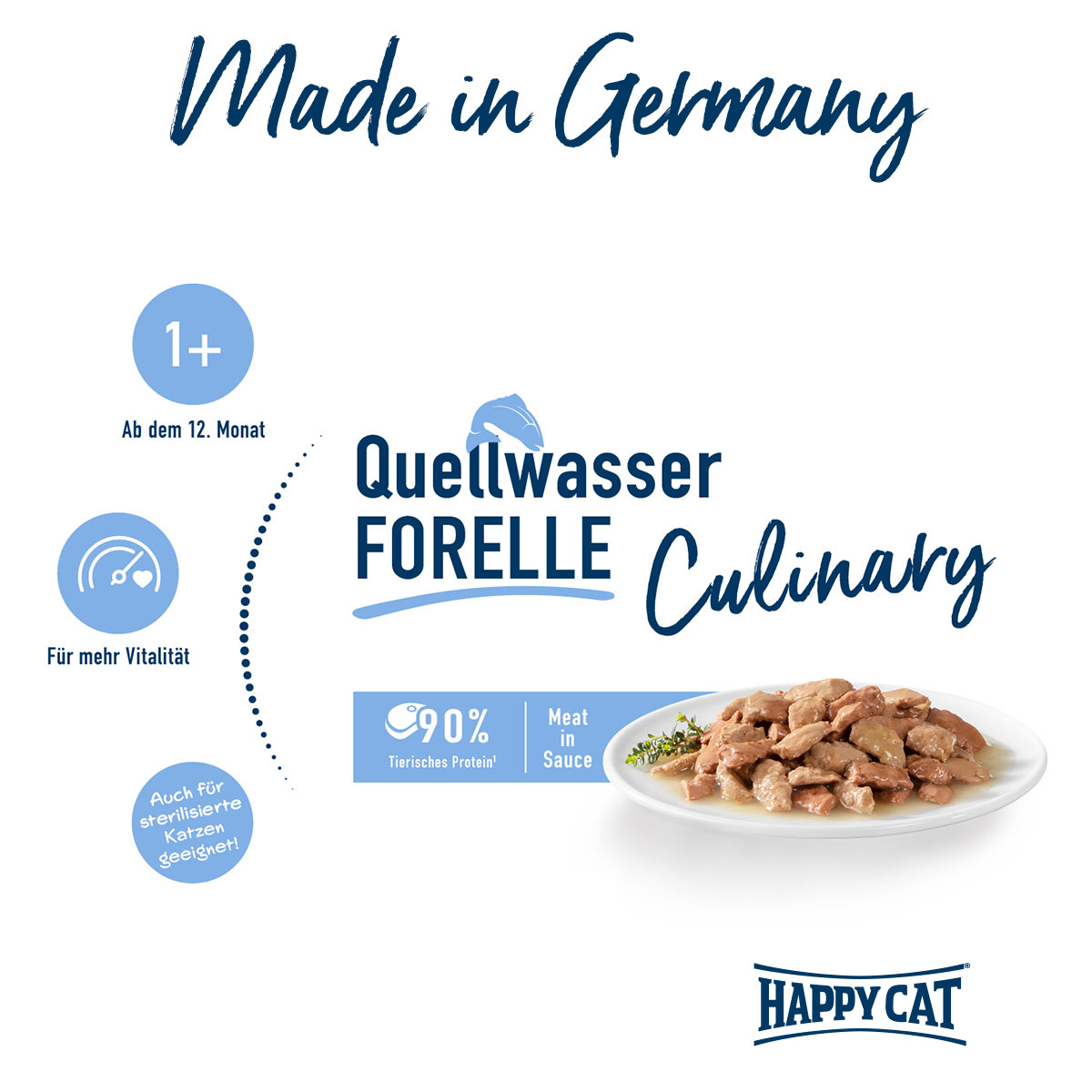 Happy Cat Meat in Sauce Quellwasser Forelle kaufen bei ZooRoyal