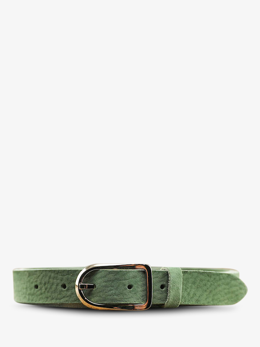 LaCeinture Magnifique Nubuck - 25mm - Vert Amande