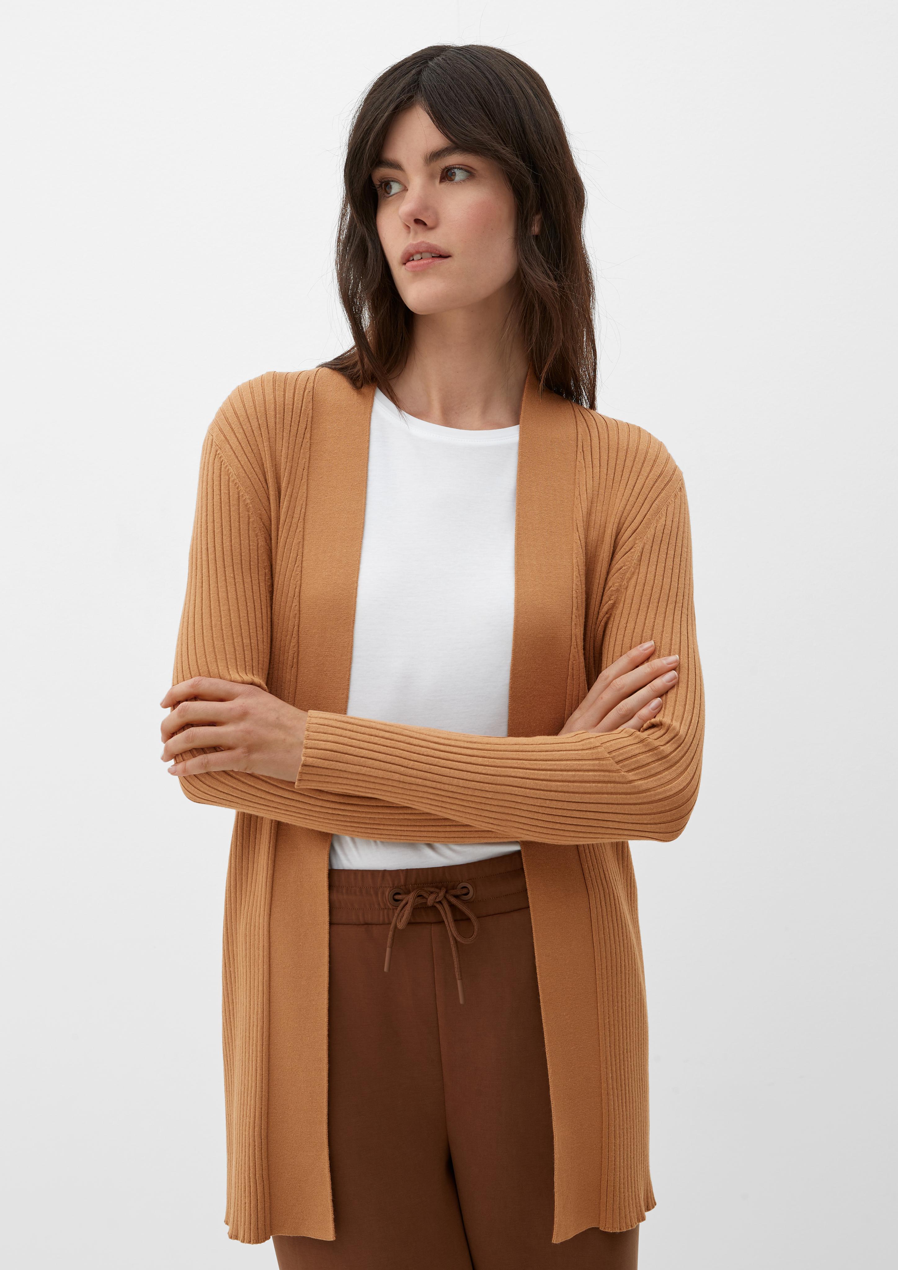 Strickjacke mit Rippstruktur  2124132-8469