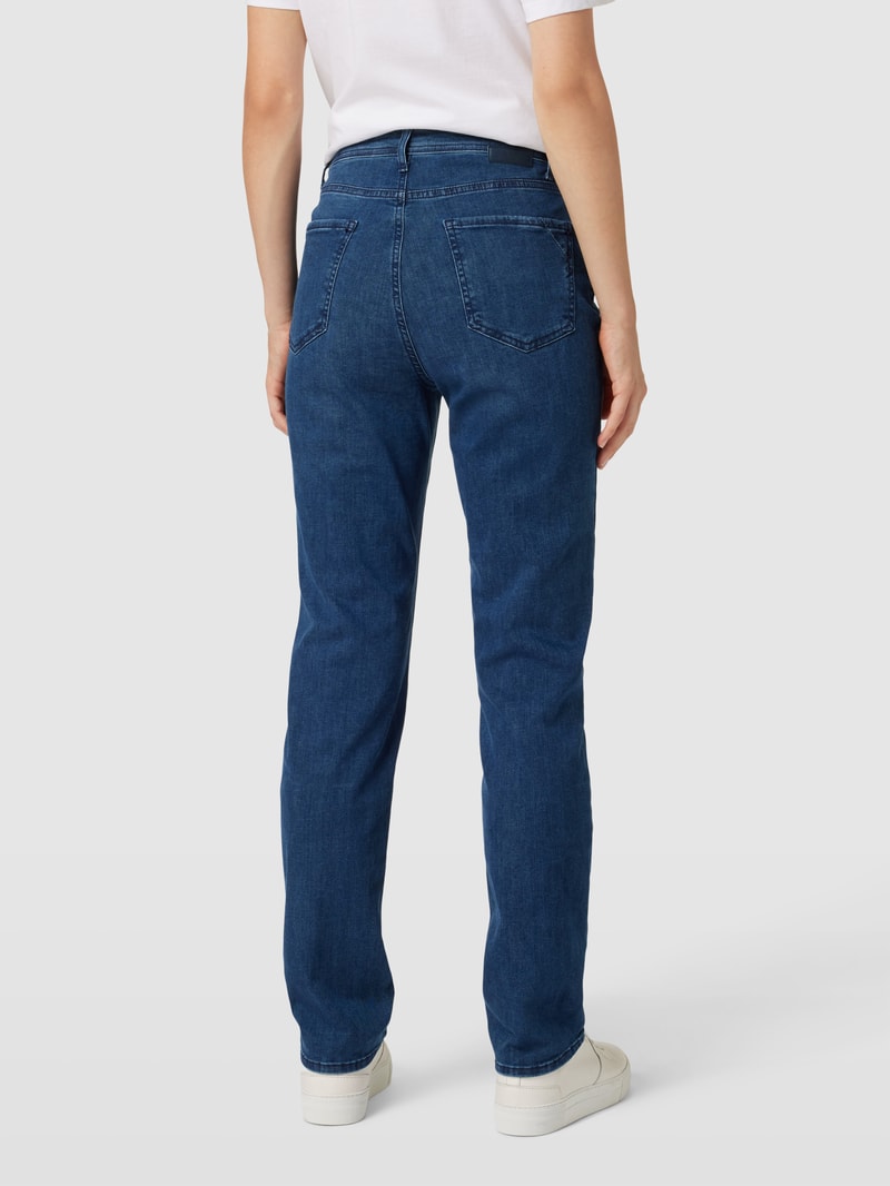 Jeans mit 5-Pocket-Design Modell 'Carola' in blau