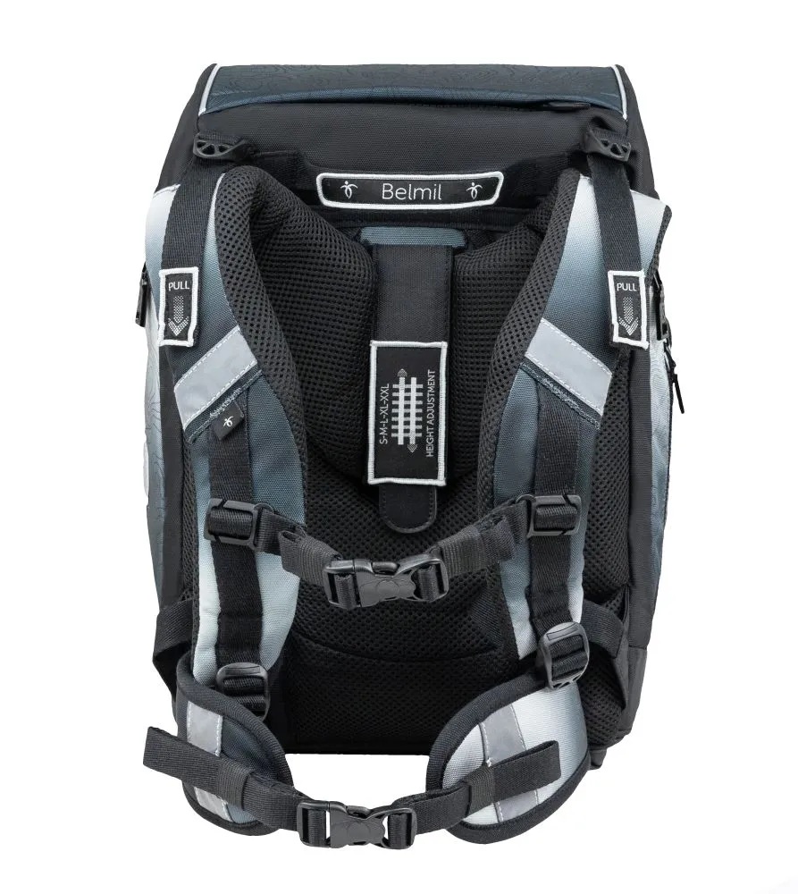 Belmil Premium Comfy Plus Schulra﻿nzen-Set 5-tlg - Black Grey