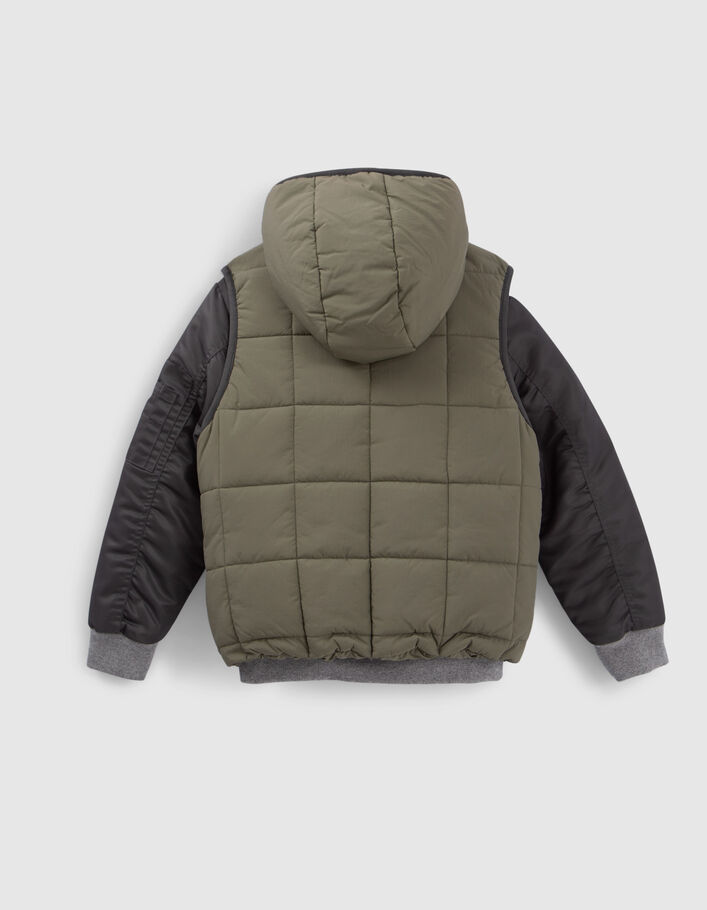 Bomber 3-en-1 camel et doudoune sans manches garçon