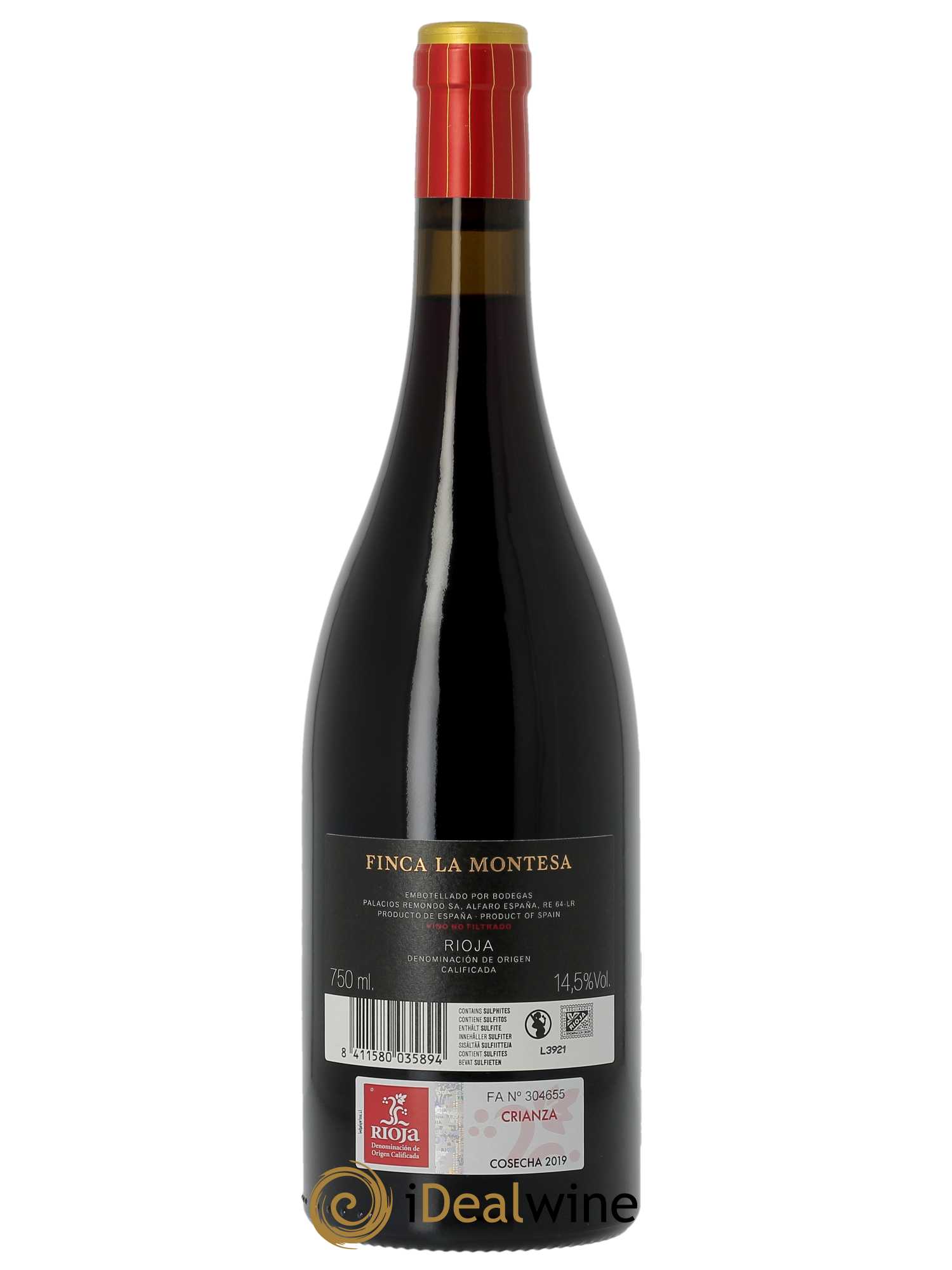 Rioja Palacios Remondo La Montesa  2019 - Lot de 1 Bouteille