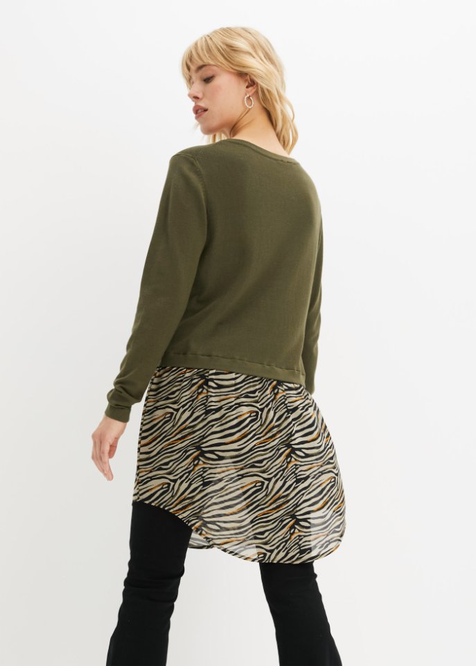 Pullover mit Rockansatz