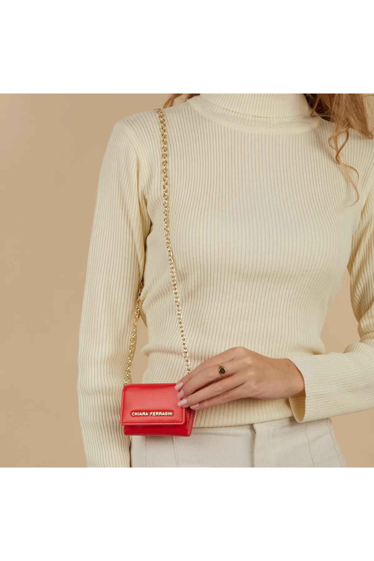 CHIARA FERRAGNI  Damen Umhängetasche Rot 75sb4bk6-zs959-514
