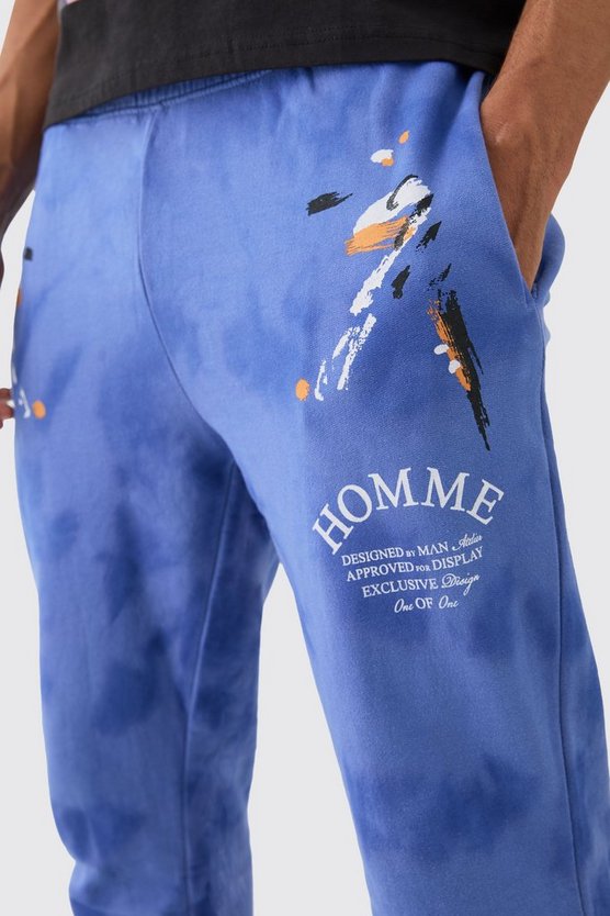 Homme Jogginghose mit Farbspritzern