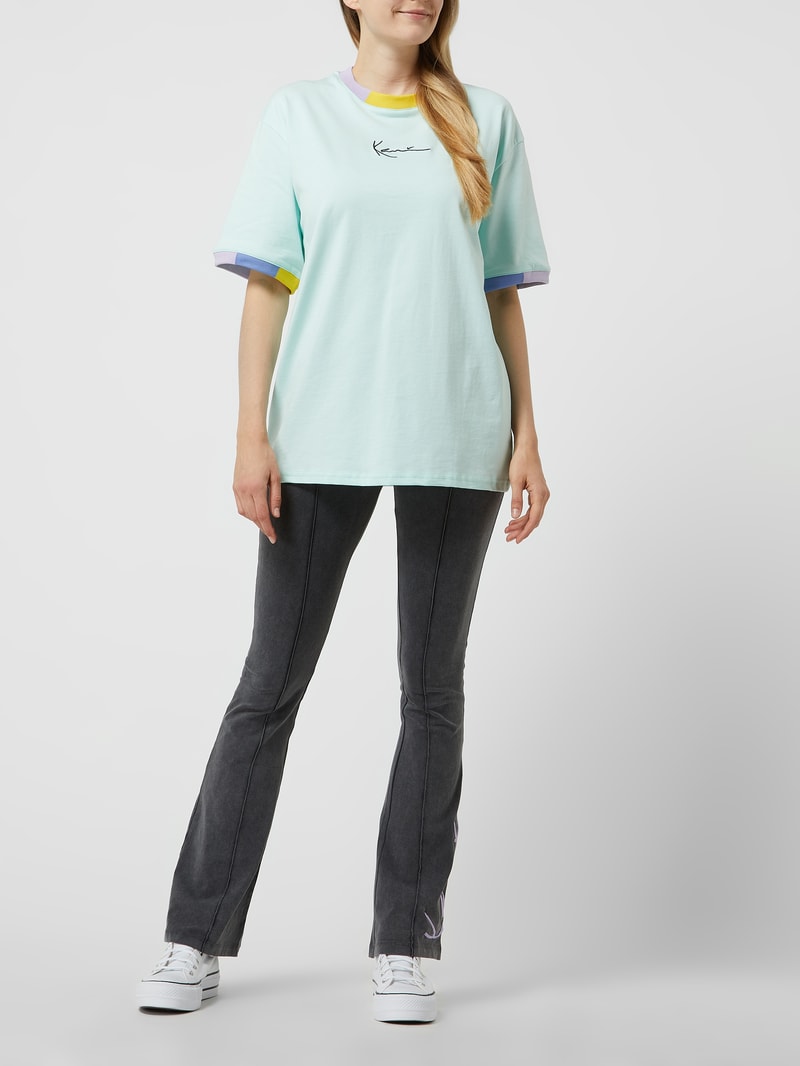T-Shirt aus Baumwolle in mint