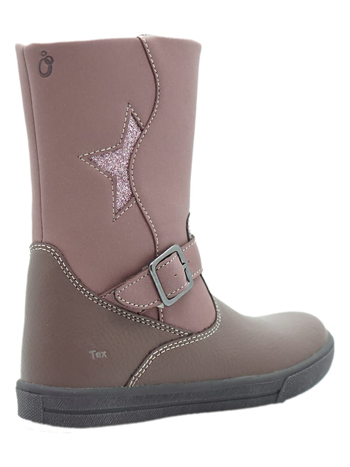 lamino Leder-Boots in Mauve günstig kaufen