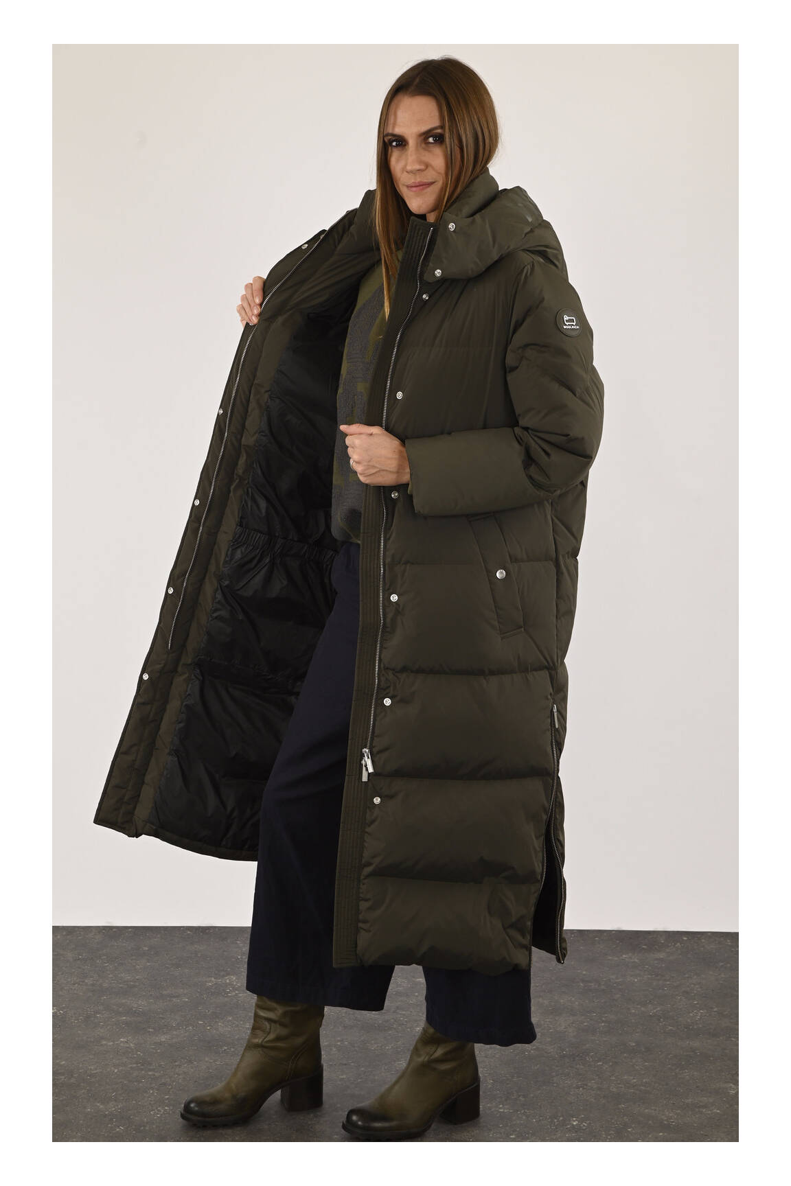 Woolrich Doudounes Femme couleur vert
