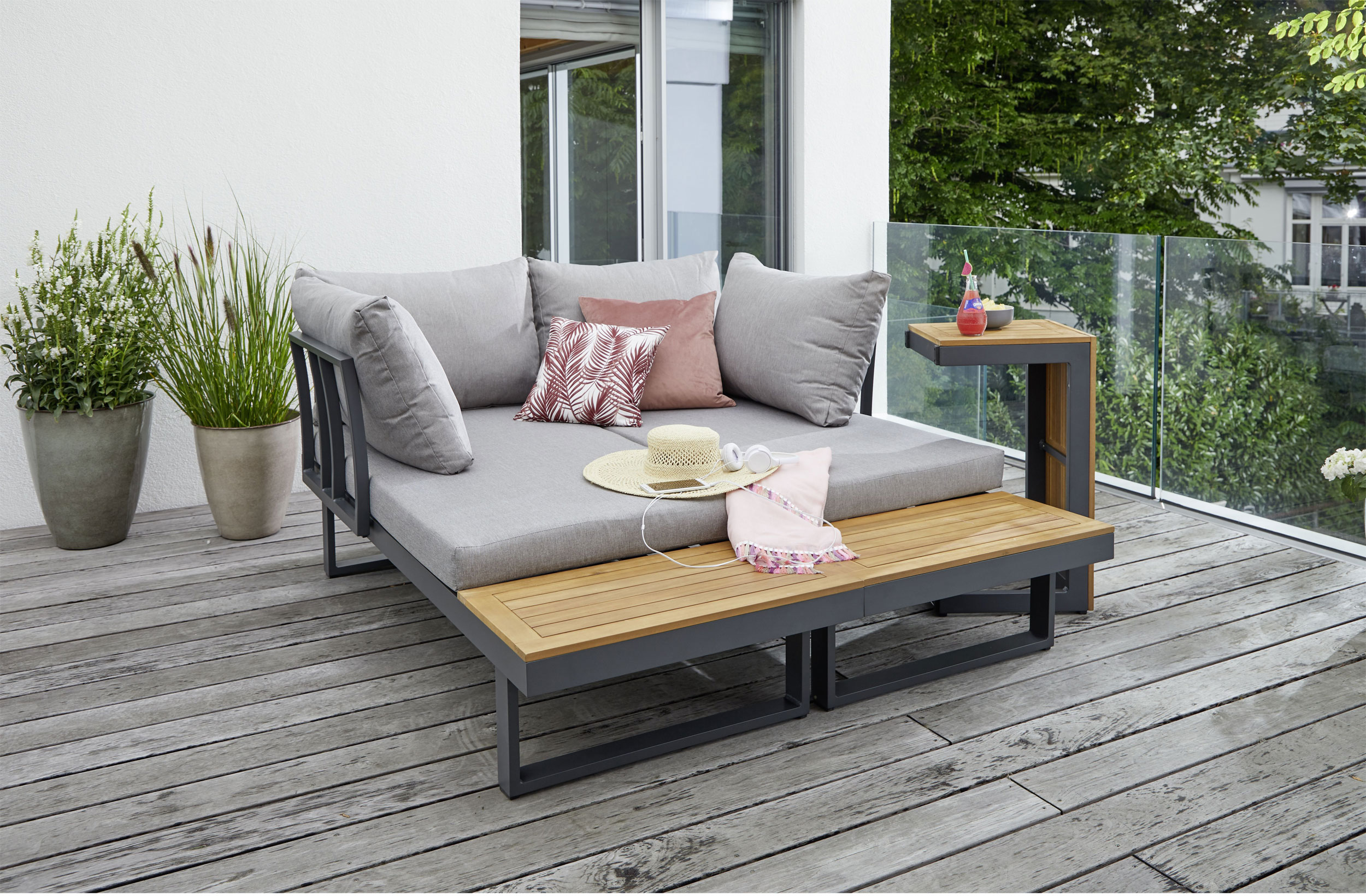OUTDOORGartenlounge Alu/Polywood