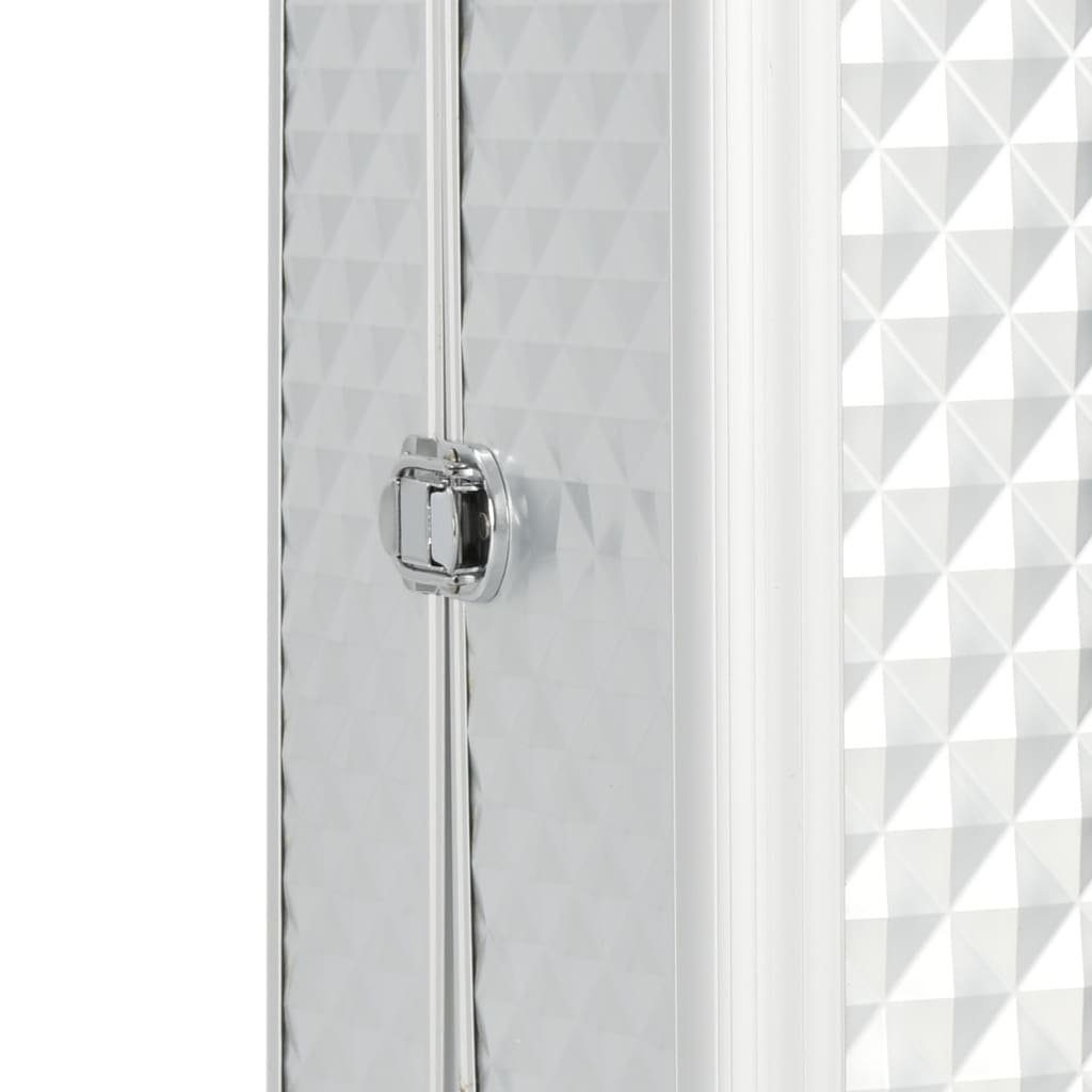 vidaXL Kosmetik-Koffer Kosmetik-Trolley 35×29×45 cm Silbern Aluminium
