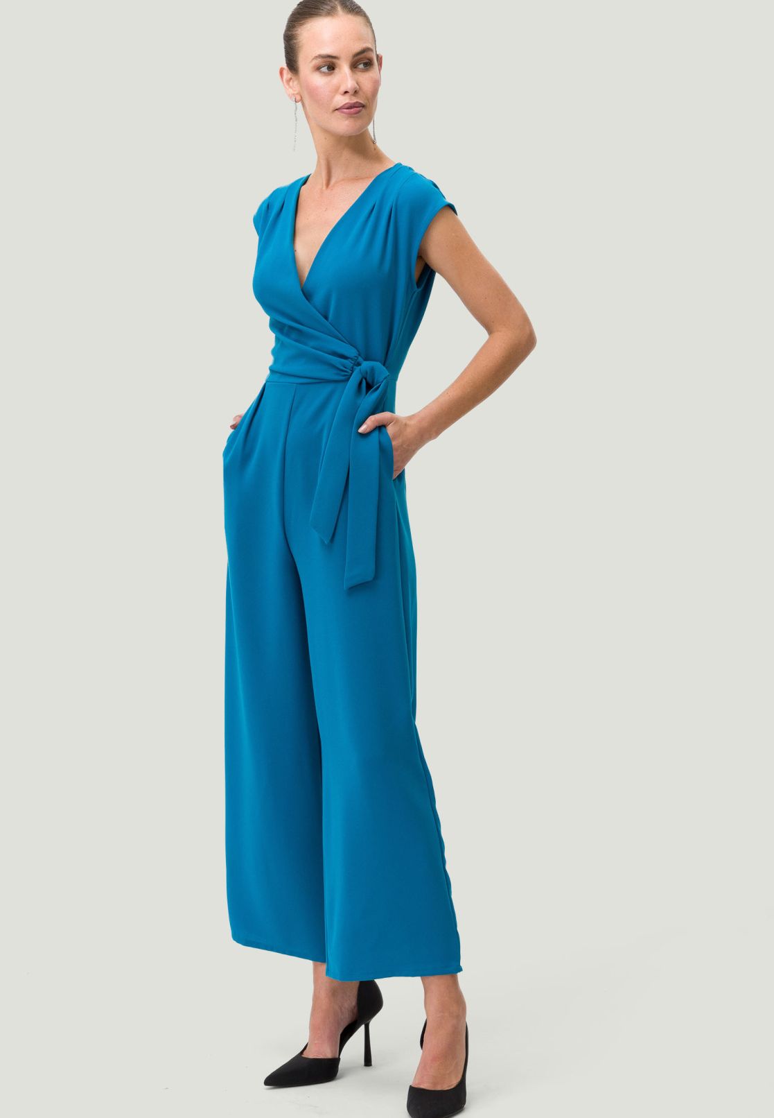Jumpsuit mit Wickeloptik