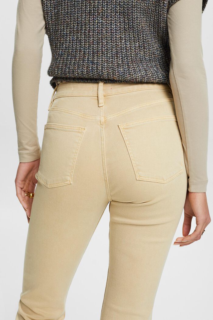 Twillhose mit schmaler Passform und hohem Bund