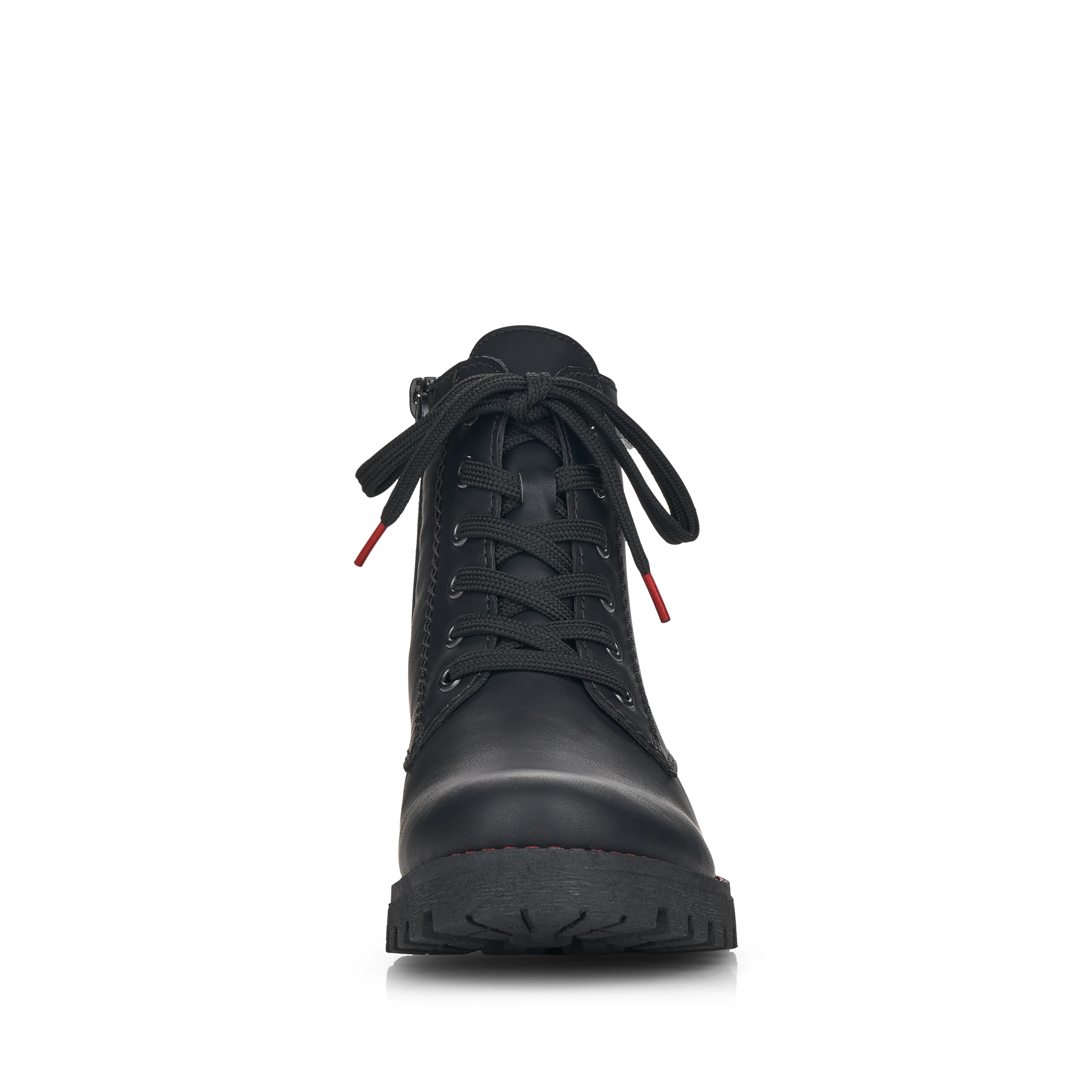 Rieker Damen Schnürstiefel tiefschwarz