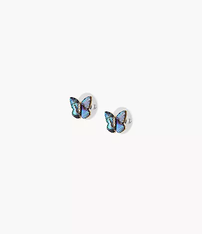 Fossil Ohrstecker Sutton Butterfly Wings Abalone mehrfarbig