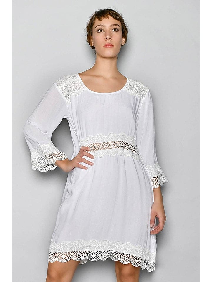 H.H.G. Kleid in Weiß günstig kaufen M