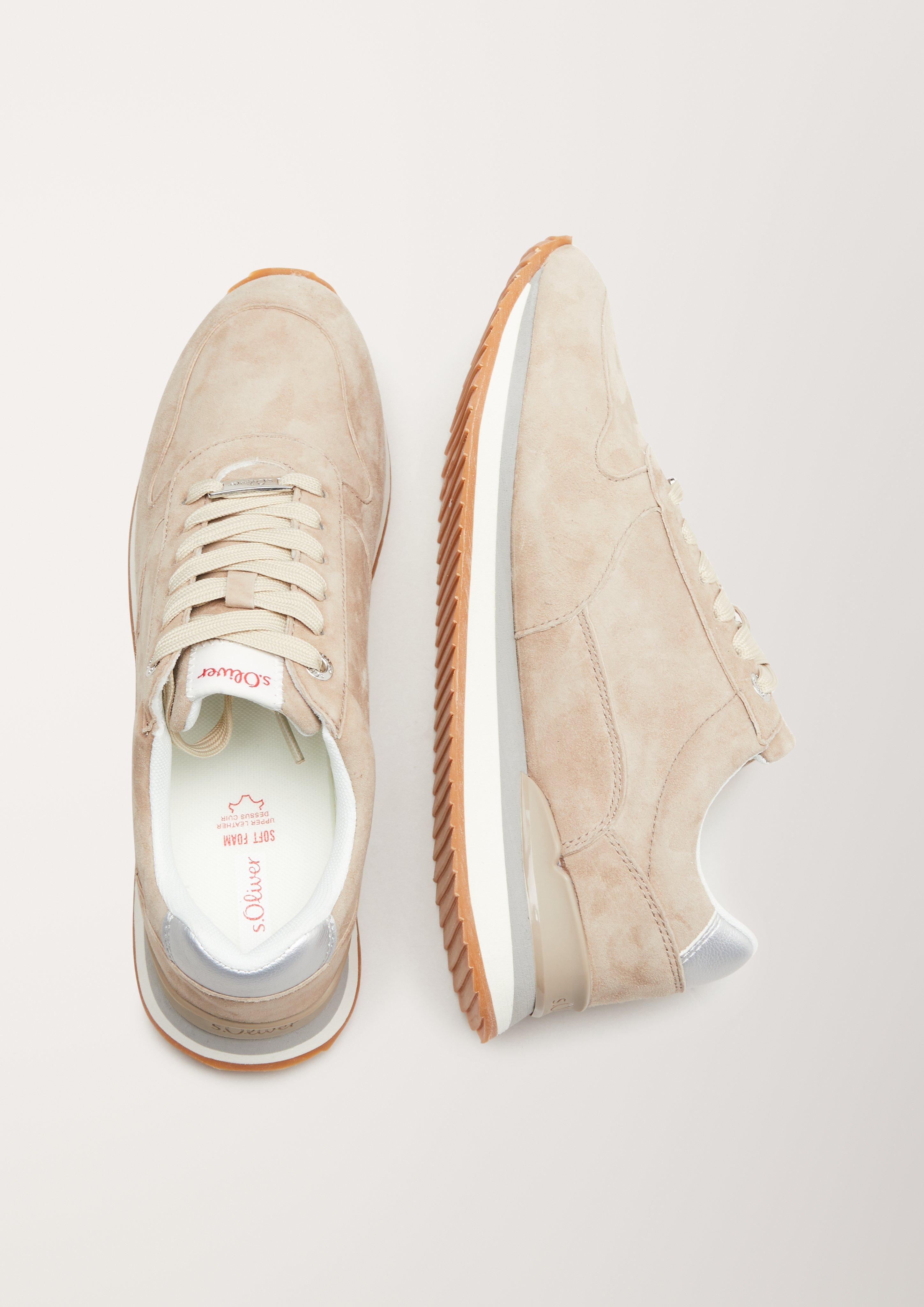 Fabric-Mix-Sneaker mit Leder  6005309-341