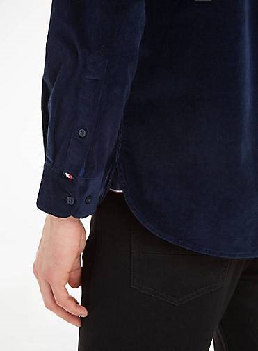 TOMMY HILFIGER Herren Cordhemd FLEX SOLID Regular Fit