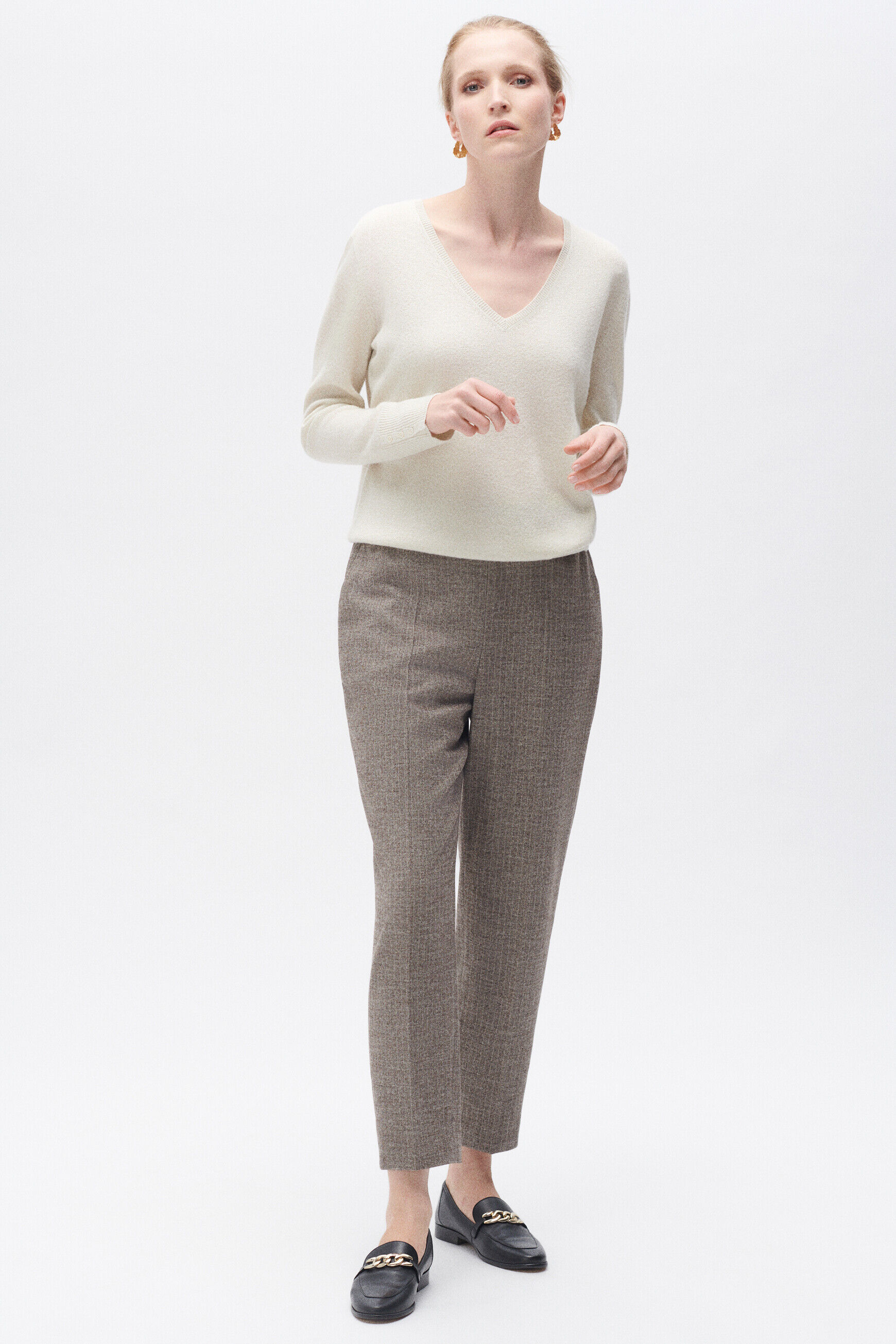 Pull marianne lurex ivoire femme
