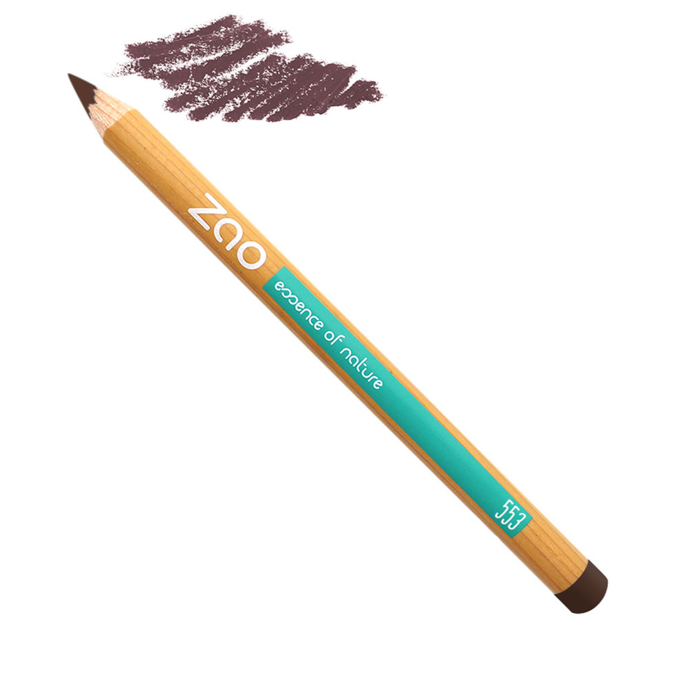 zao essence of nature Crayon Sourcils 553 Brun ZAO Crayon Sourcils Certifié Bio, Formule 100% naturelle et Vegan