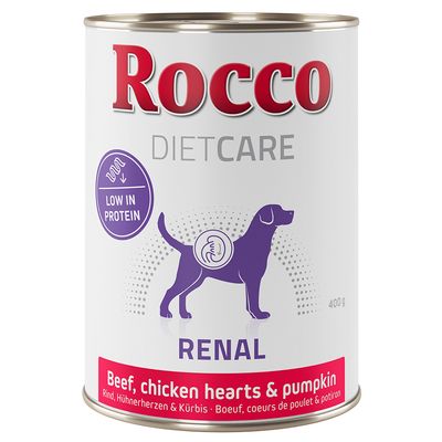 Rocco Diet Care Renal Rind mit Hühnerherzen & Kürbis 400g