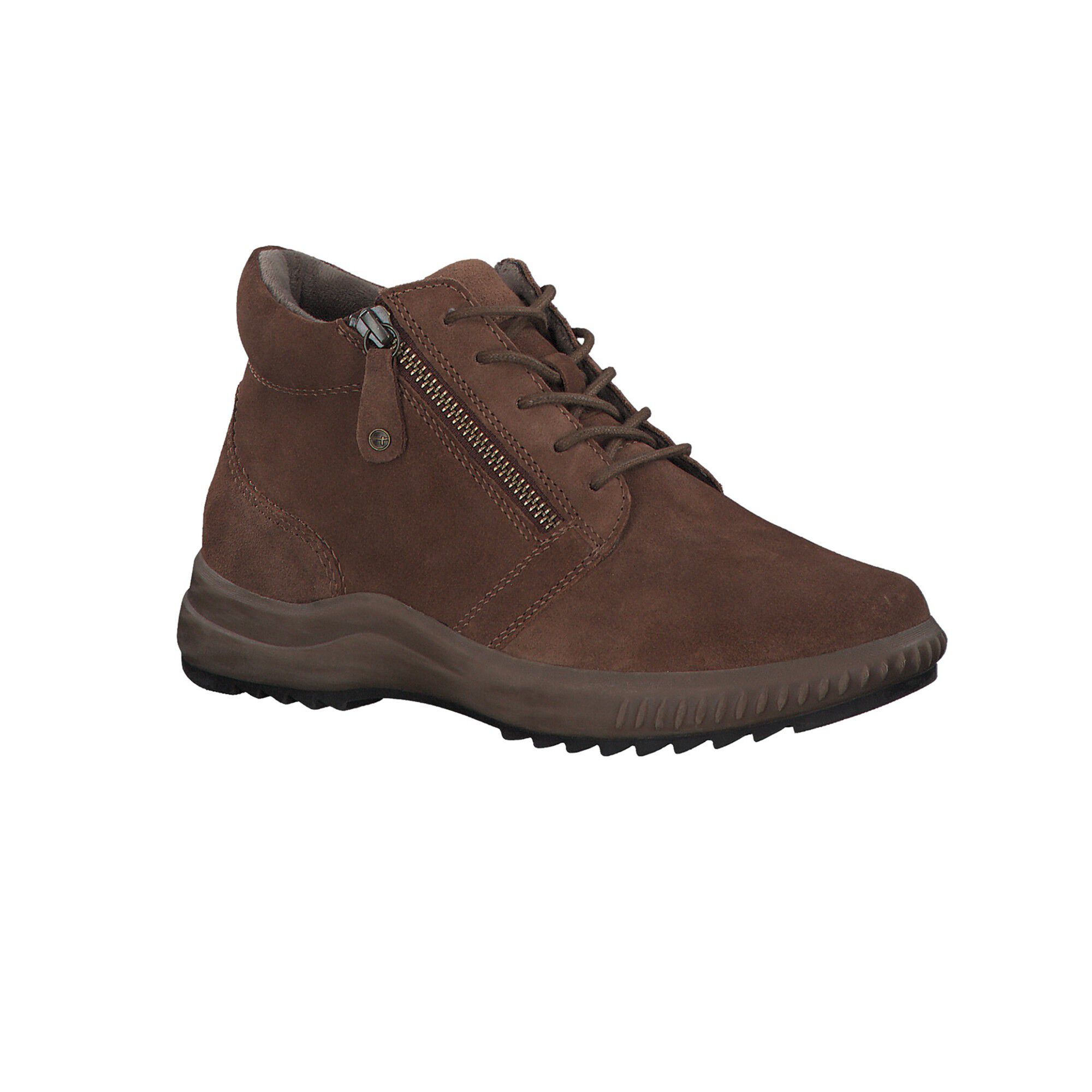 Bottines dessus croûte de cuir
