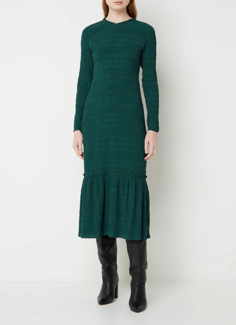 Rochie midi cu volane Whistles Mila