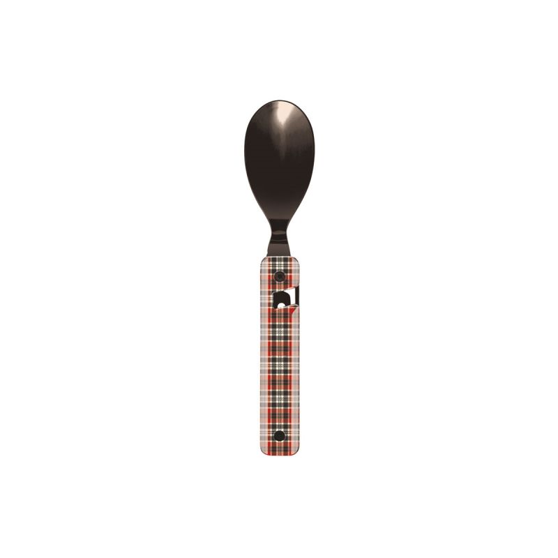 Akinod Multifunction Cutlery 13H25 Black Mirror Tartan Rouge