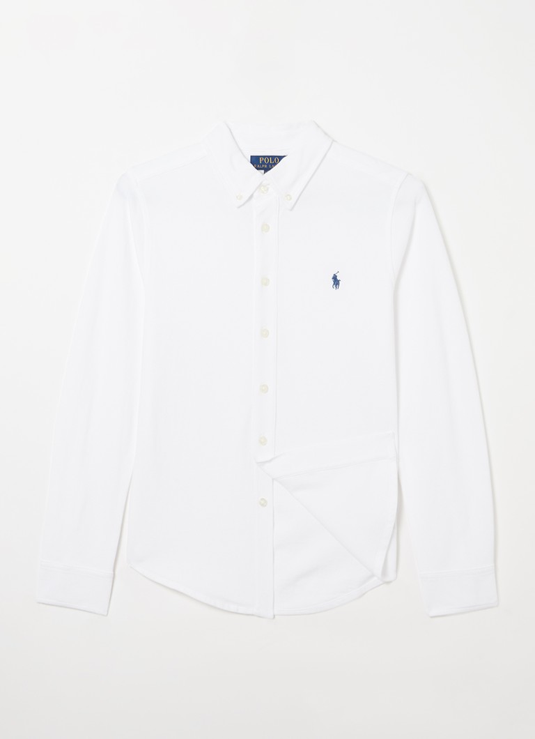 Πουκάμισο Ralph Lauren Piqué από Βαμβάκι με Κέντημα Λογότυπου
