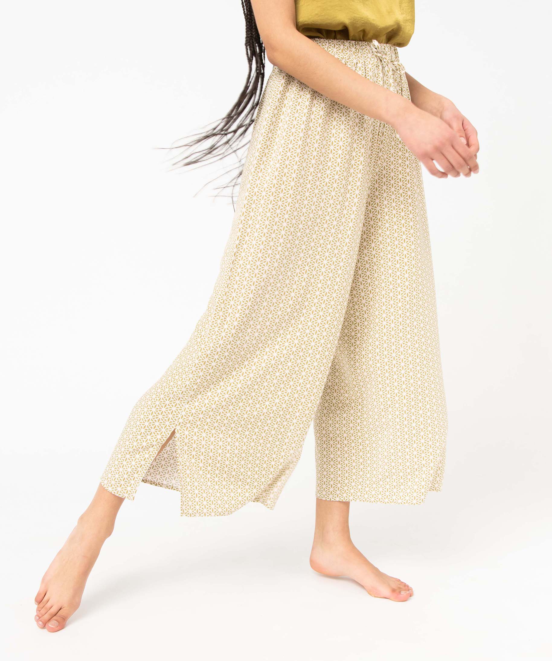Pantalon de pyjama fluide imprimé femme imprime | GEMO