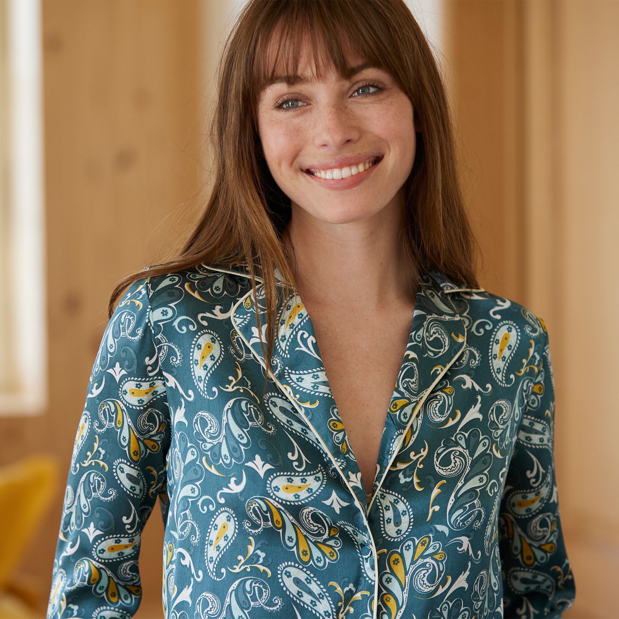 Pyjama satin imprimé 