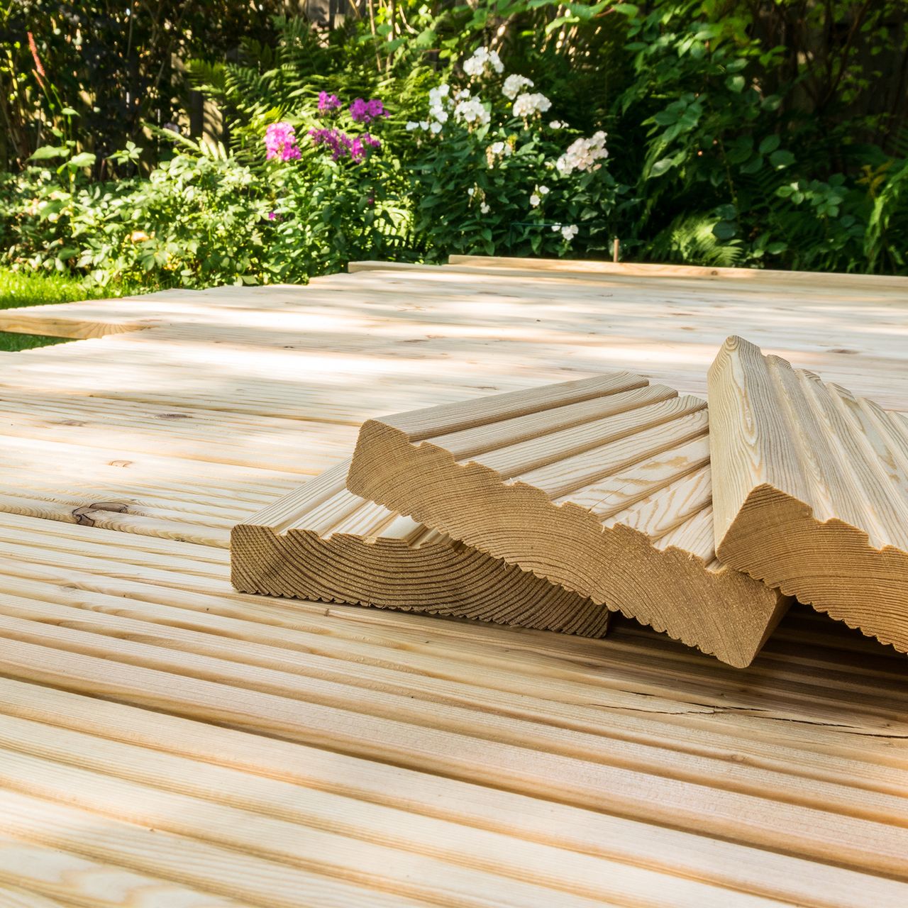 Home Deluxe Terrassendielen LÄRCHE Holz ARIS 50m²