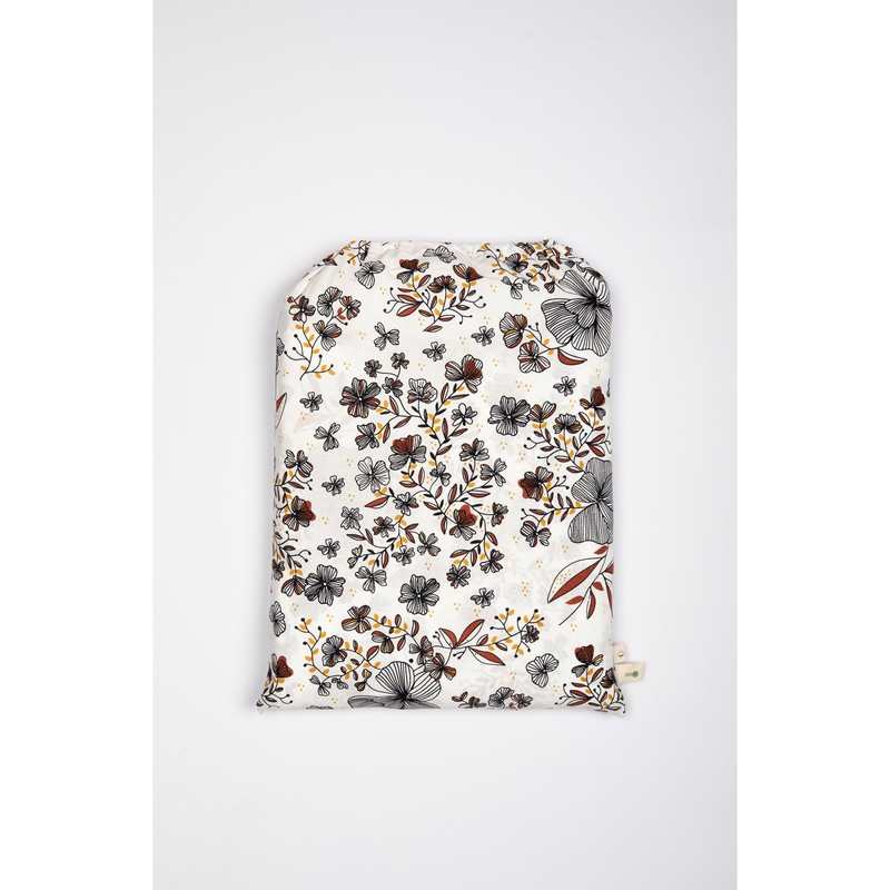 Drap housse en Coton Bio Flora 1 personne