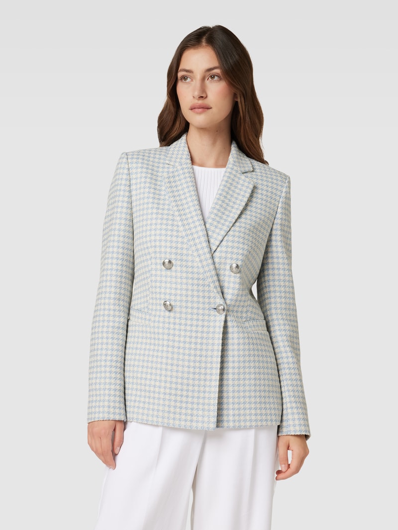 Damen Blazer in Bouclé-Optik in rauchblau