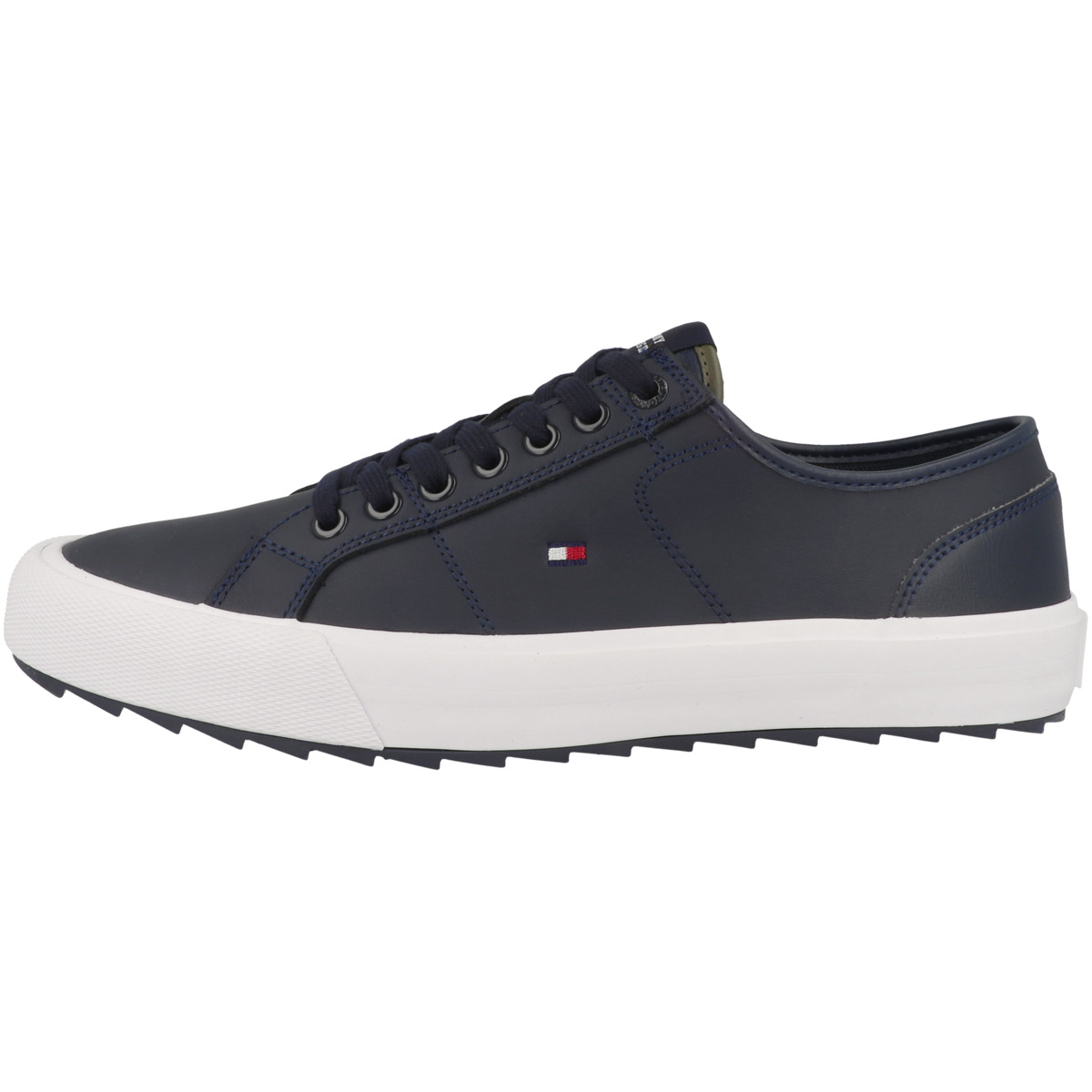 Tommy Hilfiger Core Vulcanized Cleated Leather Sneaker Low dunkelblau