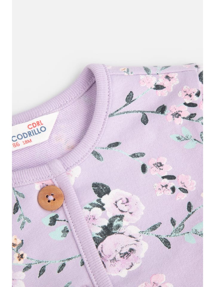 Coccodrillo Sweatshirt mit Reißverschluss in violett günstig kaufen