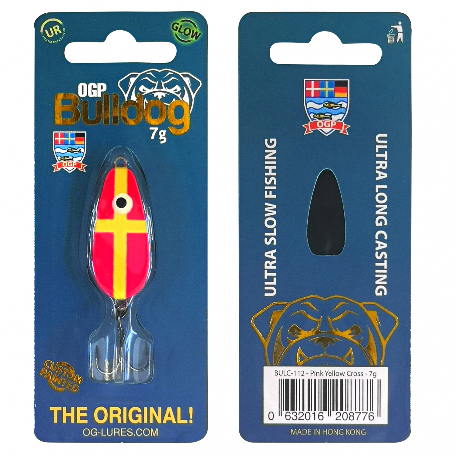 OGP Blinker Bulldog (Pink Yellow Cross, 7 g)