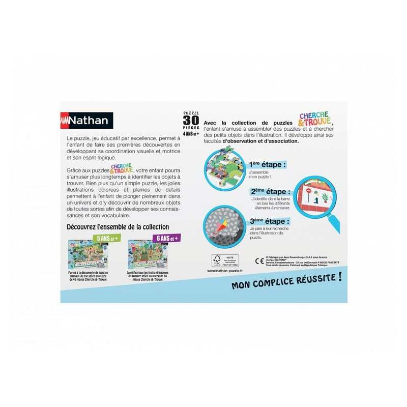 Puzzle cherche et trouve en ville 30 pièces