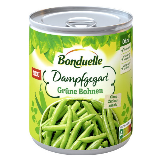 Bonduelle Grüne Bohnen dampfgegart 590G