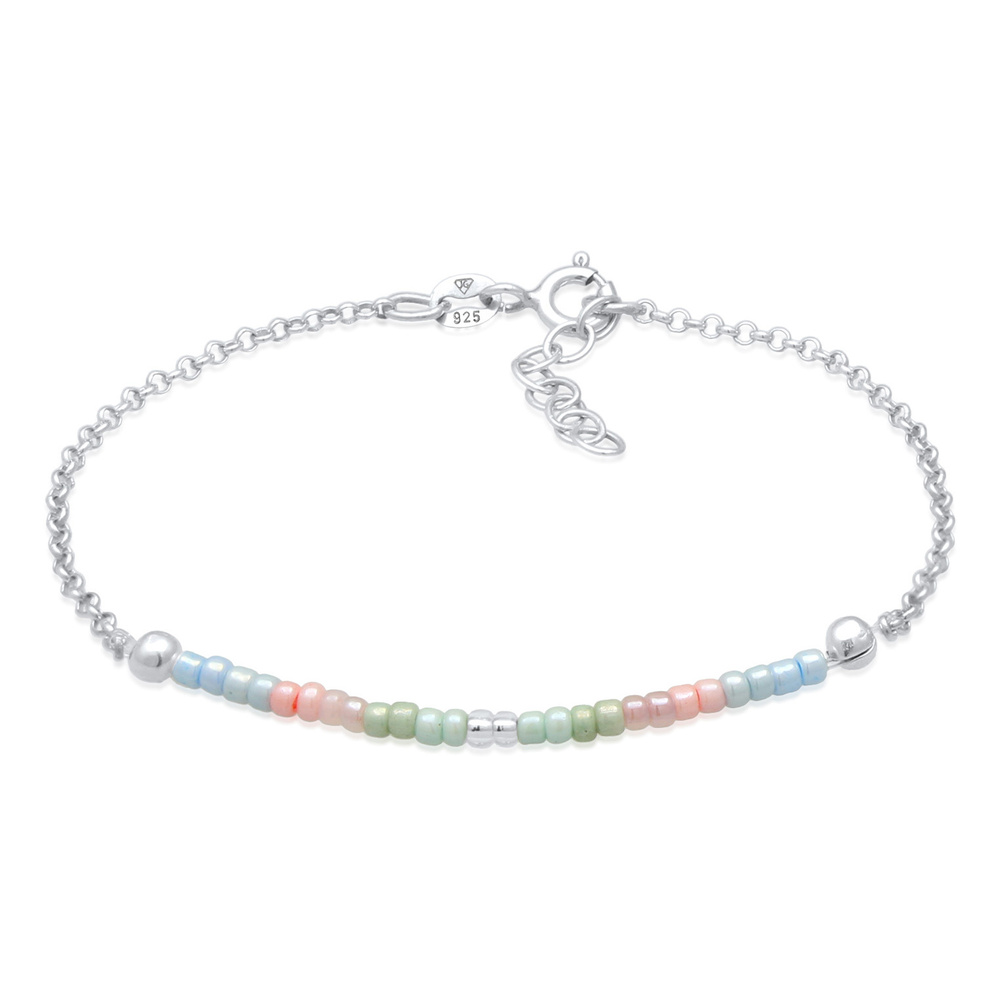 Elli Elli Bracelet Perles pour femmes Beads pastel en argent sterling 925 Bracelet