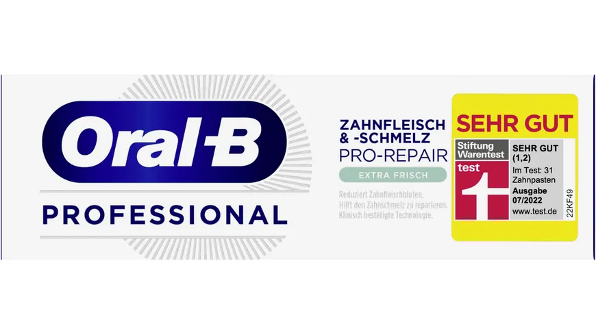 Oral-B Pro-Repair Zahnpasta Professional Zahnfleisch und -schmelz Extra Frisch 75 ml