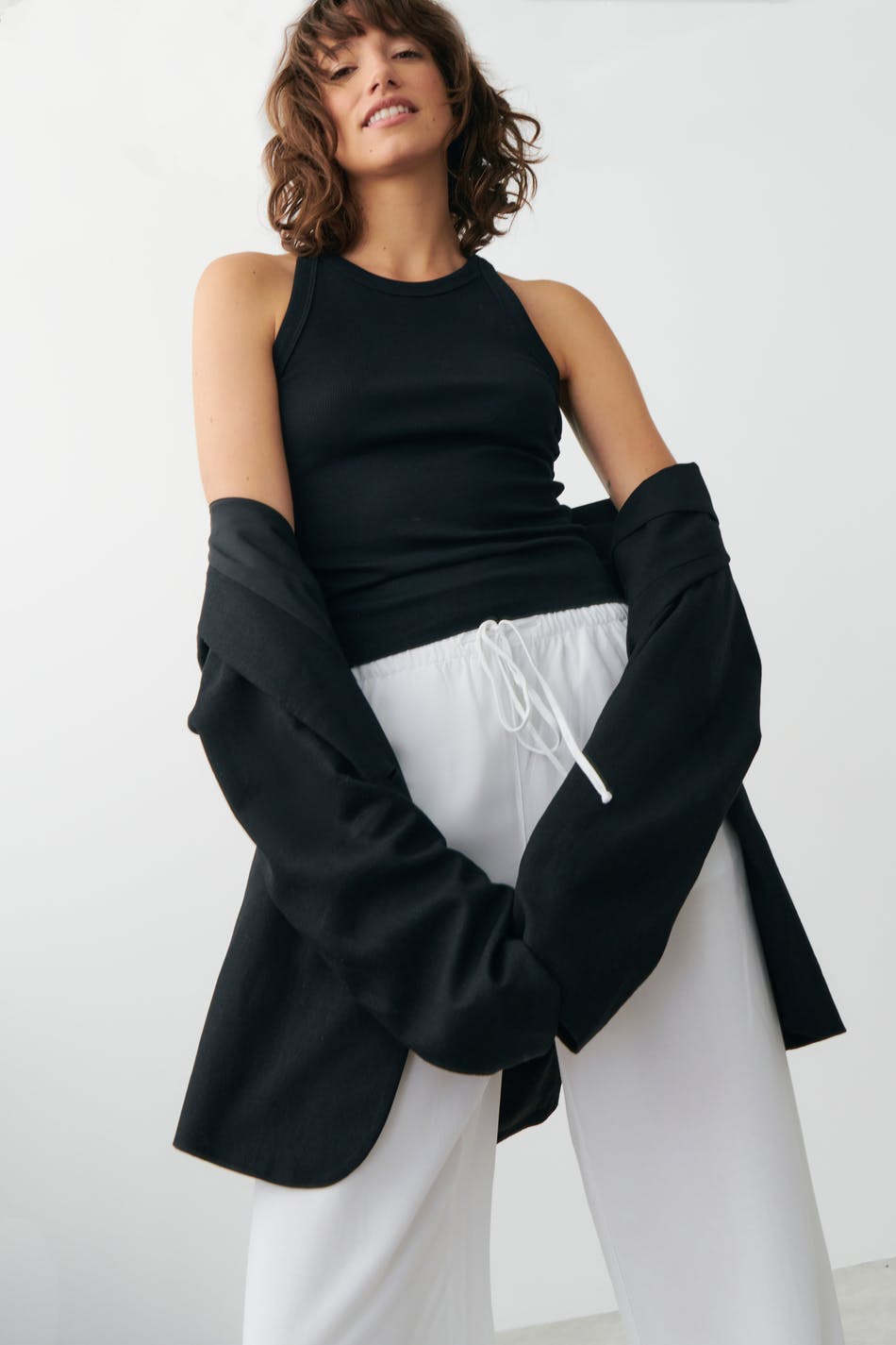 Linen mix trousers